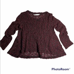 NWOT P.S. By Aeropostale Burgundy Pullover Sweater Size 5
